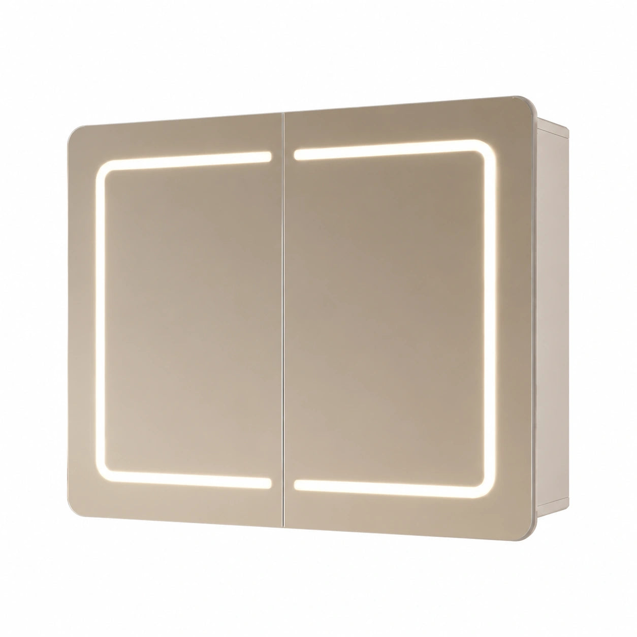 Ensemble de meubles de salle de bain, avec éclairage LED, coloris blanc, pour la salle de bain