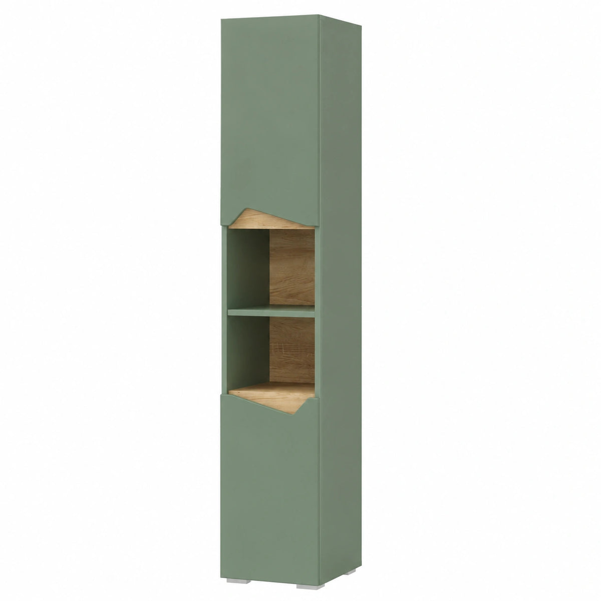 Armoire, coloris vert, 30 x 180 cm, pour la chambre