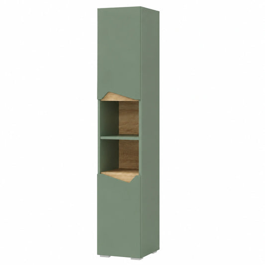 Armoire, coloris vert, 30 x 180 cm, pour la chambre