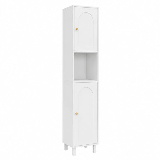 Armoire, avec portes, coloris blanc, pour la chambre