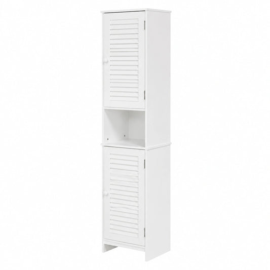 Armoire, avec rangement, avec portes, coloris blanc, pour la chambre