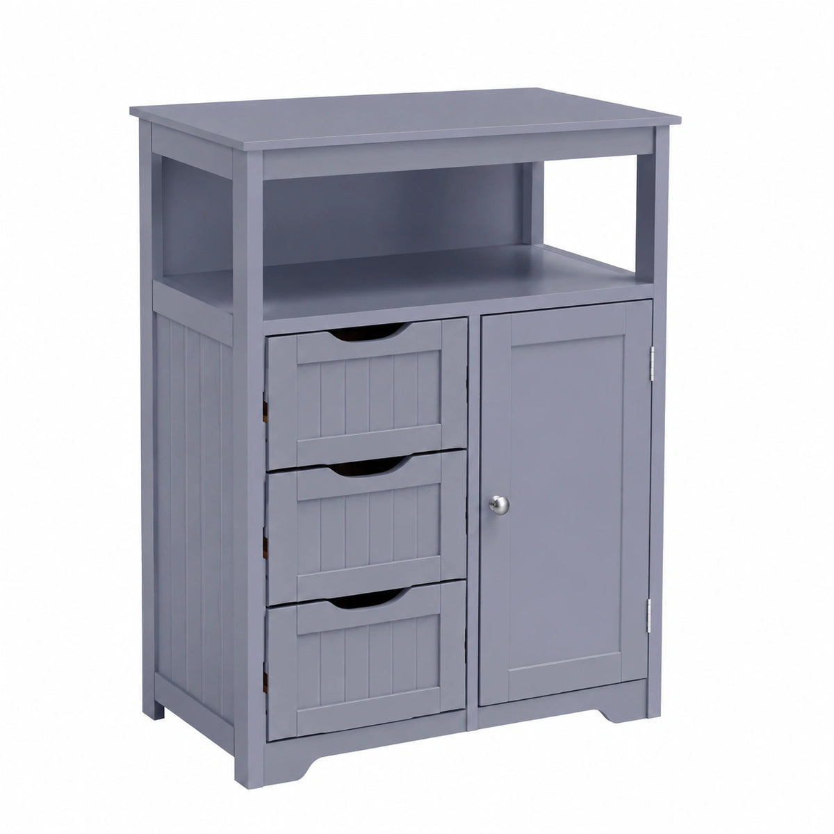 Armoire, avec rangement, avec tiroirs, 66 x 35 x 90 cm, coloris gris, pour la chambre