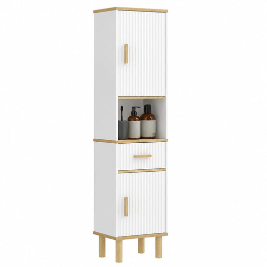 Ensemble de meubles de salle de bain, 31,5 x 29,7 x 171,5 cm, coloris blanc, pour la salle de bain