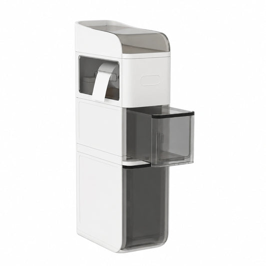 Armoire, avec rangement, avec tiroirs, sur roulettes, coloris blanc, pour la chambre