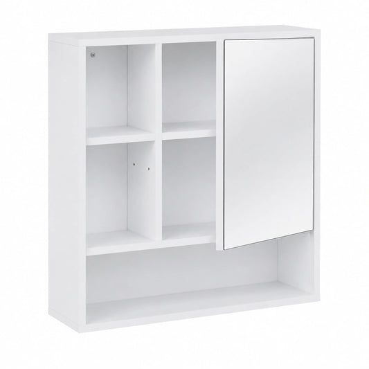 Armoire, réglable, avec rangement, avec étagères, coloris blanc, 55 x 16 x 61 cm, pour la chambre