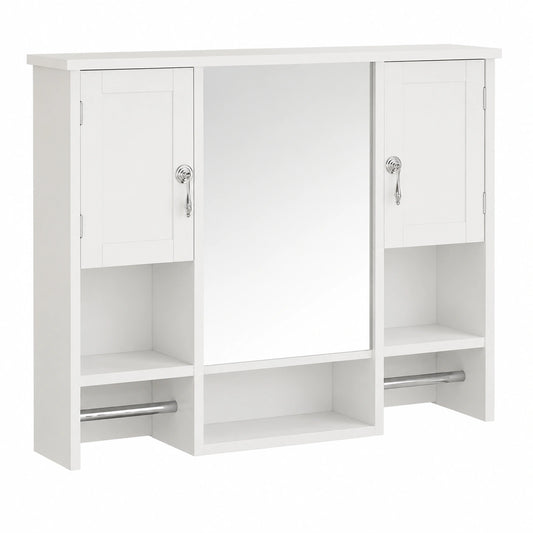 Armoire, réglable, avec rangement, avec étagères, 89 x 18 x 73,5 cm, coloris blanc, pour la chambre