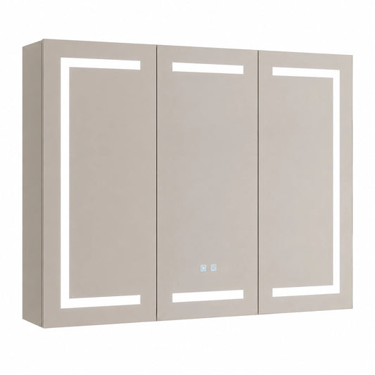 Armoire, avec éclairage LED, coloris blanc, 120 x 40 x 90 cm, pour la chambre
